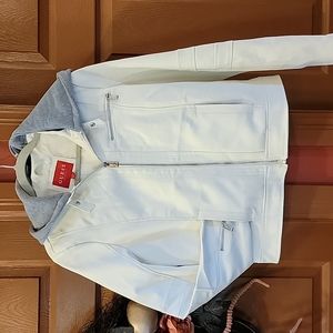Guess brand White Leather Jacket